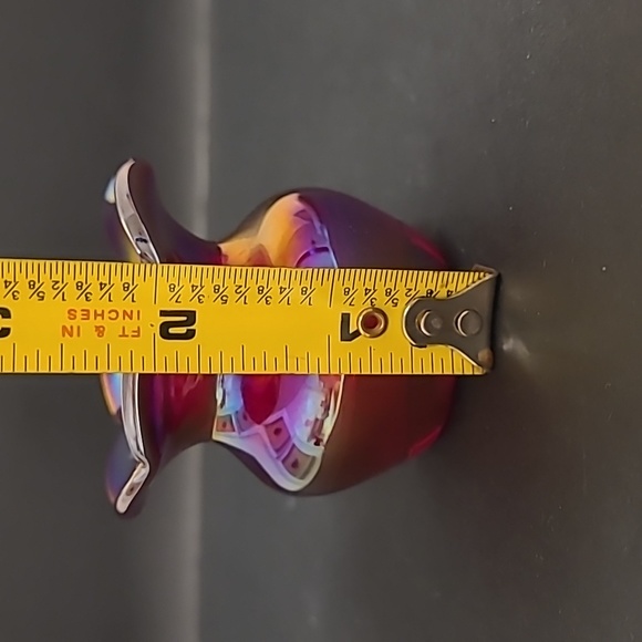 Vintage Iridescent Art Glass Toothpick Holder - Picture 12 of 16